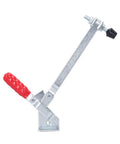 Tough As Nails Quick Release Toggle Fixture For Vertical Woodworking And Welding Projects Polished Iron Hold Down Clamp with red handle