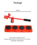 Haul Heavy Gear With Ease Use This Durable Furniture Lifter Tool Set featuring red handle and smooth gliding sliders.