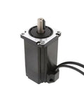 Brushless Servo Motor With Integrated Gear Reducer, NEMA 24 Size, 24V/48V Compatible, 3000 RPM, 200W/400W Power, Low Speed High Torque Drive For CNC, Robotics, Automation And Precision Motion Projects, front view