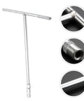 Hefty T Handle Socket Wrench Set Featuring Deep Metal Sockets with sturdy grips for DIY repairs and stubborn bolts.