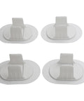 Washing Machine Hose Clamp Kit No Drill Wall Mount For 30 To 38 mm Hoses White Four Pack Plastic Retainer Buckle