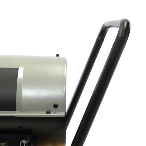 Built Different 185000 Btu Forced Air Diesel Heater Warms Up To 4250 Sq Ft with visible black handle and metal casing.