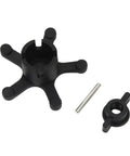 Outboard Propeller Replacement Kit With 2 Blade Thickened Plastic Prop For 12V And 24V Engines, Boat Upgrade Hub Kit components