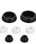 Assorted sizes of black and white Silicone Rubber Circular Plug Seal For Holes 6.8mm To 161.5mm Universal Pipe Cap