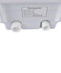 No Sweat Portable Mini Countertop Dishwasher Featuring Fast Wash Cycles And A Handy Five Liter Water Tank with inlet line detail.