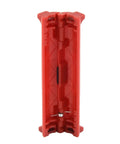 Fabuletta Rotary Electric Wire Stripper For Coaxial Cable Peeling Handy Portable Hand Tool With Precise Insulation Removal Durable Plastic Grip Easy Use For Professional Electricians And Diy Projects Red Color, top view of red plastic tool.