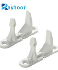 4 Pack Washer Door Striker Replacement For Most Top Load Washers Easy Install Durable Latch That Replaces AP3580441 1032664 131763300 131763310 134456600 AH890617 EA890617 PS890617 Fits A Wide Range Of Major Brands. White plastic washer door strikers, two shown