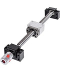 Built Tough 20MM Square Linear Guide Rail Kit With SFU Ball Screw And Solid Bearing Supports For Smooth CNC Builds and 3D Print Mods, ball screw detail.