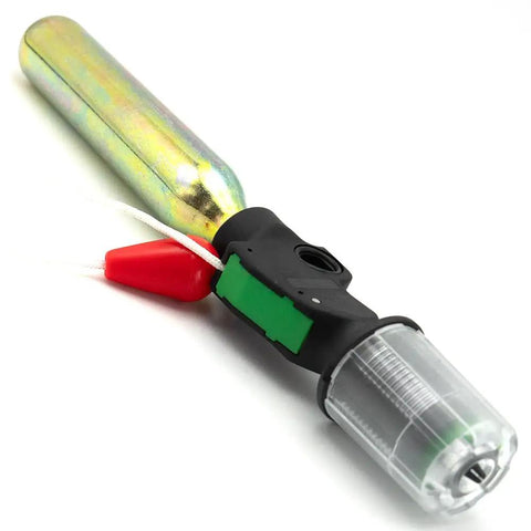 Portable Automatic Inflator For Life Jackets And Vests, CO2 Kit Compatible Half Inch Thread, Includes 3 Bobbins And 5 Green Safety Clasps