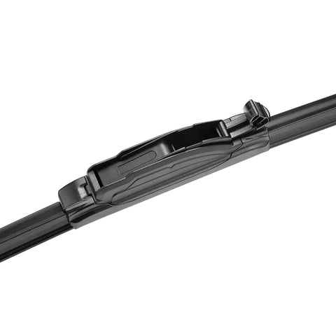Close-up of the hook attachment on the 2 Pack 18X18 Inch J Hook Wiper Blades For Ford F150 F250 F350 Ranger And Jeep Cherokee 1995 To 2001.