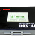 Black case labeled '0603 SMD Capacitor Kit With 101 Values In Compact Enclosure 50 Pc Per Value 5050 Total Pieces Includes Free Tweezers'