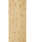 Solid Pine Core Unfinished Interior Barn Door Slab DIY Kit 83.5 Inches By 36 Inches One And Three Eighths Inch Thick Knotty Pine Beaded Surface