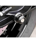 Universal CNC Machined Aluminum Swing Arm Spools With Black Spacer for Bike Stand and Protection, fits GSX R600 R750 R1000 CBR600RR
