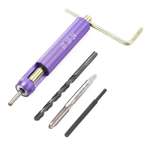 50 Piece M10-24 x 1.5D Thread Repair Insert Kit For Aluminum And Lightweight Metals Helical Style Thread Inserts Installation Kit Easy Install For Restoring Stripped Threads And Rebuilding Strength tools close-up
