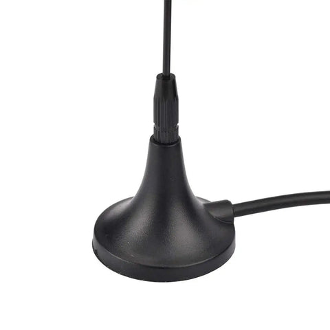 Close-up of the magnetic base of VHF UHF Ham Radio Antenna With Magnetic Base And BNC Male Connector Wide Frequency 20MHz To 1300MHz Includes 3m Cable
