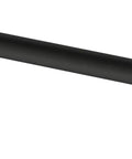 Dope Matte Black Adjustable Cabinet Handles Set Of 5 Drawer Pulls For Kitchen Cabinets Dressers And Cupboards Fits 1-3/8 To 6-5/16 Inch Hole Centers Modern Hardware Upgrade With Adjusta-Pull For Everyday Use. Matte black metal adjustable cabinet handle with round bases.