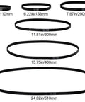 GT2 Timing Belt Closed Loop Drive Belt 2GT 6mm 110 160 200 280 300 400 610mm visible in various sizes