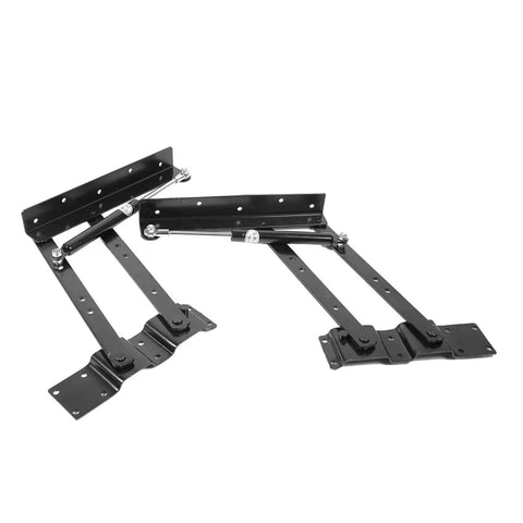 Two Pack Furniture Hydraulic Lifting Hinges For Top Opening Frames And Cabinets Upward Swing Lift Up Mechanism Hardware Heavy Duty Supports
