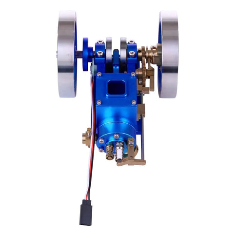 Water Cooled Hit And Miss Engine Model For Teens 14 Plus A Vintage Style Science Kit With Base Fuel Tank Piping And Hands On Activation For Realistic STEM Learning, front view