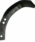 12 Pack Replacement Tiller Tines Set With 6 Left And 6 Right Tines Plus Bolts, Lock Washers, Nuts, black curved tine