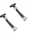 Beefy Flexible Rubber Draw Latch Set With Elastic Five Pound T Bar Lock And Stainless Steel Bracket Heavy Duty Hasp Clamp