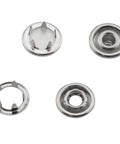 30 Sets Of 10mm White Pearl Snap Buttons And Metal Ring Snaps Popper Stud Fasteners Kit For Leather Bags Luggage Clothing Shoes DIY Crafts