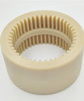 One Piece Curved Teeth Nylon Sleeve Gear Coupling Sleeve Replacement For Precision Machinery With M-65 Compatibility, 132mm