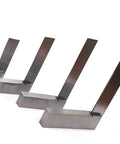Machinist Try Square Set Of Four Sizes For Woodworking And Metalworking DIY showing four steel squares in different sizes.