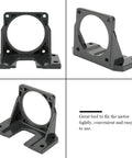 mini stepper motor mounting bracket with durable black frame for stable DIY projects and secure motor installation