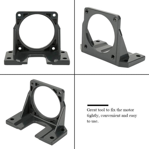 mini stepper motor mounting bracket with durable black frame for stable DIY projects and secure motor installation