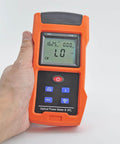 Handheld 2 In 1 Optical Power Meter And Visual Fault Locator for fiber optic testing with rechargeable battery and six wavelengths.