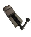 Top view of Precision 4 Inch Bench Vise QM16100N Heavy Duty Clamping Tool For CNC Milling Machine And Drilling Operations, robust design.