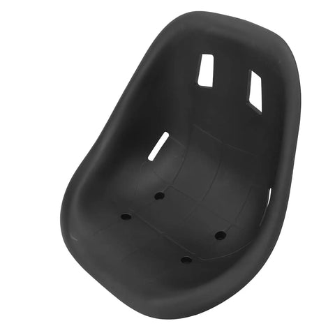 Black Go Kart Seat Saddle With Ergonomic Backrest For Drift Cars And Racing Karts Comfy ABS Seat For Adults And Kids.