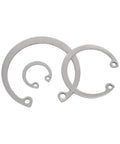 Retaining Ring M78 To M150, 304 Stainless Steel C Type Internal Circlip Snap Ring Clamp Spring, heavy-duty corrosion resistant display