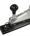 Inline And Straight Line Air Sander With Dual Piston Power, Two-Handle Vibration Control, Two And Three Quarters Inch Pad