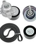 Superior Drive Belt Tensioner Kit Compatible With Nissan Maxima 2009 Through 2015 For 3.5L V6 Motors Installed Easily For Drivers Who Want Zero Hassle And High Reliability On Every Trip Out And About Keep Your Ride Singin Sweet, drive belt tensioner kit with belt and pulleys