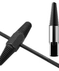 Heavy Duty Screw Extractor Set With Dual-head Design For Easy Bolt Removal And Broken Water Pipe Screw Fixing, Simple To Use Plumbing Tool Kit Great For Home Repairs, black steel