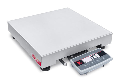 Heavy Duty Digital Shipping Scale With Toughened Platform And Slick Backlit Display For Sharp Weighing Up To 250 Lb Capacity, stainless steel surface.