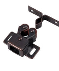 12 Pack Vintage Brown Strong Roller Catch for Cabinets And Cupboards, heavy duty steel door lock hardware, close-up view