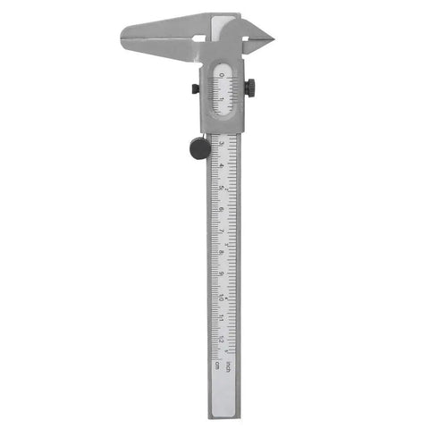 High Precision Vernier Caliper with Dual Metric and Inch Readings, 5 Inch Metal Caliper for Inside and Outside Measurements