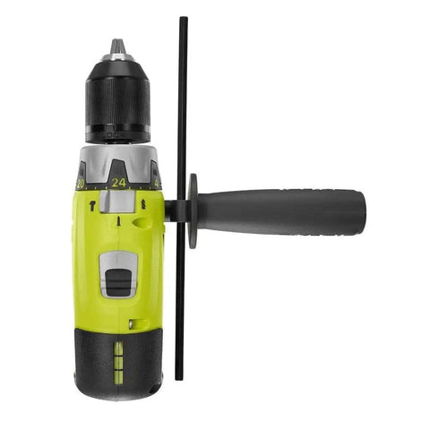 Black green hammer drill from Eighteen Volt Cordless Hammer Drill And Impact Driver Combo Kit With Lithium Ion Battery And Fast Charge