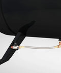 Extended Tank Drain Kit with 10 Inch Braided Steel Hose, One Quarter Inch Drain Valve and Elbow Fitting for Air Compressors installed
