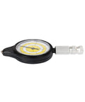 Map Measurer Metal Wheel Outdoor Navigation Tool for Camping Hiking Cycling with yellow and black dial design for distance measurement.
