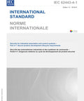 Essential IEC 62443-4-1 First Edition Standard document cover for secure product dev lifecycle in industrial automation.