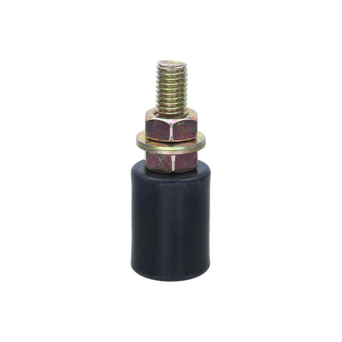 Front view of Sliding Gate Guide Rollers With Nylon Bearings, Heavy Duty Gate Wheels For 1.57 By 1.18 Inch Sliders, black