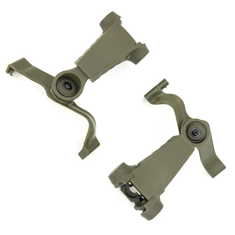 M16A M-LOK Adapters For M32 Plus Tactical Headsets Helmet Mount Kit Rail Adapter Set Green For Military Law Enforcement Hunting Airsoft Range Training Easy Install
