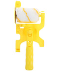 Smooth As Glass Paint Edger Roller Kit With Extra Sleeve For Crisp Wall Edges And Zero Paint Runoff Heavy Duty handheld roller with yellow handle.