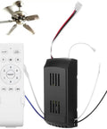 Ceiling Fan Speed Controller With Wireless Remote For Lights And Fans, Low Voltage Safe Design, Variable Frequency Control, Easy Setup, Works With Most Fans, Multiple Speed Levels From Gentle Breeze To Strong Turbo, remote and receiver