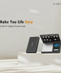 Pocket Grab N Go Precision Scale With 0.01g Accuracy, 500g Capacity, shown with protective lid and digital display