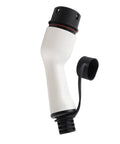 Premium Electric Vehicle Charging Adapter 3 Phase 32 Amp 22 Kilowatt Female Socket Receptacle side view on white background
